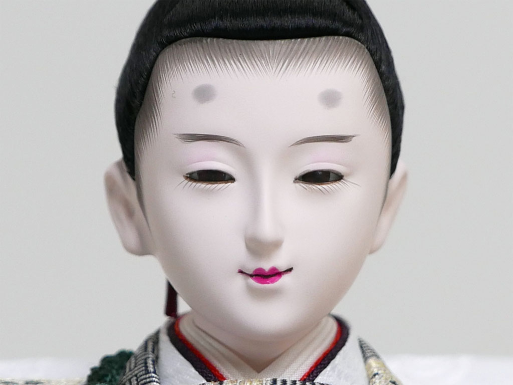 横山一彦作 龍村美術織物糸屋輪宝手衣装雛人形