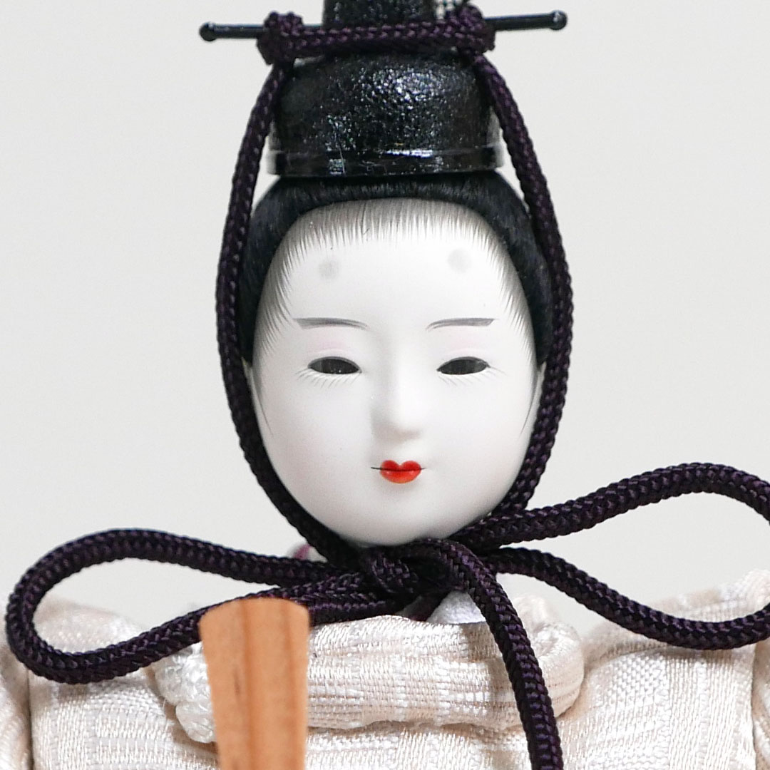 柴田家千代作 紫ぼかし刺繍桜衣装の雛人形