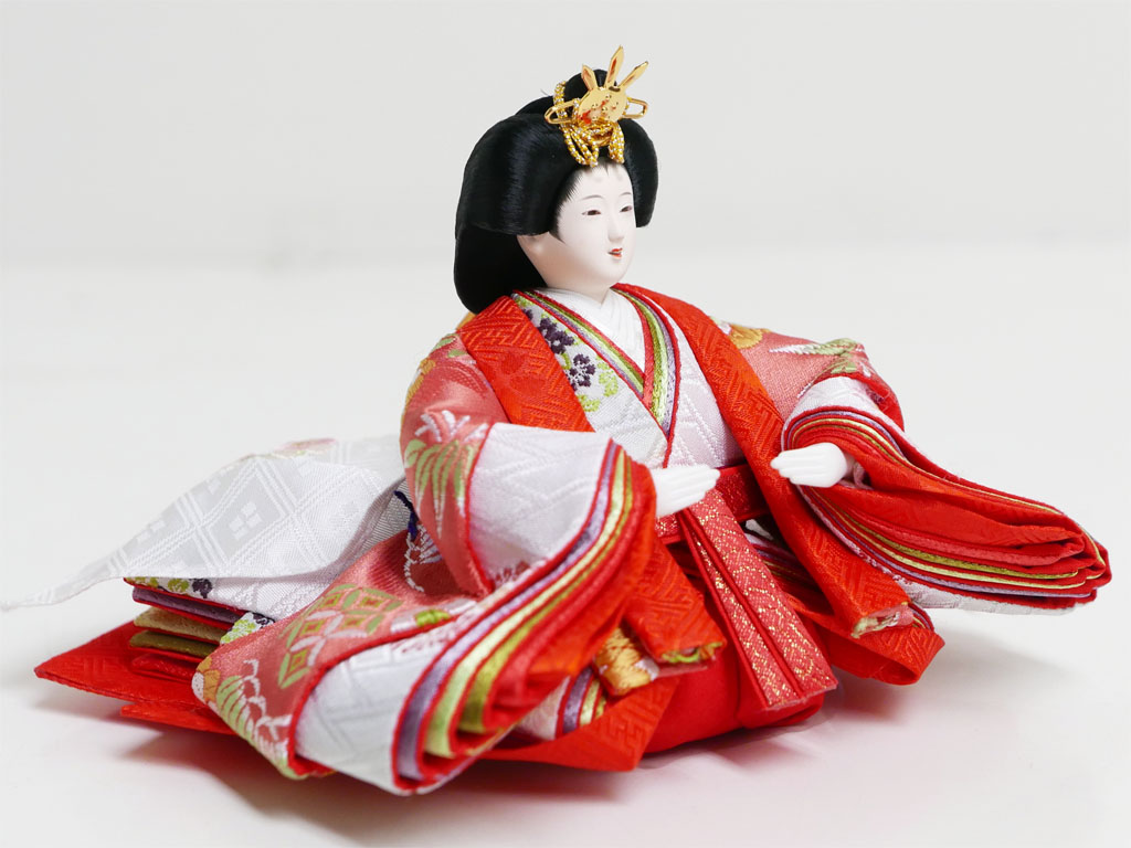 松竹梅衣装の雛人形