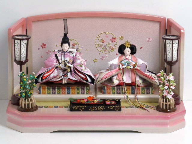 桃色お雛様をピンクで彩る華やかな雛人形親王飾りの通販～選ばれるお店の雛人形